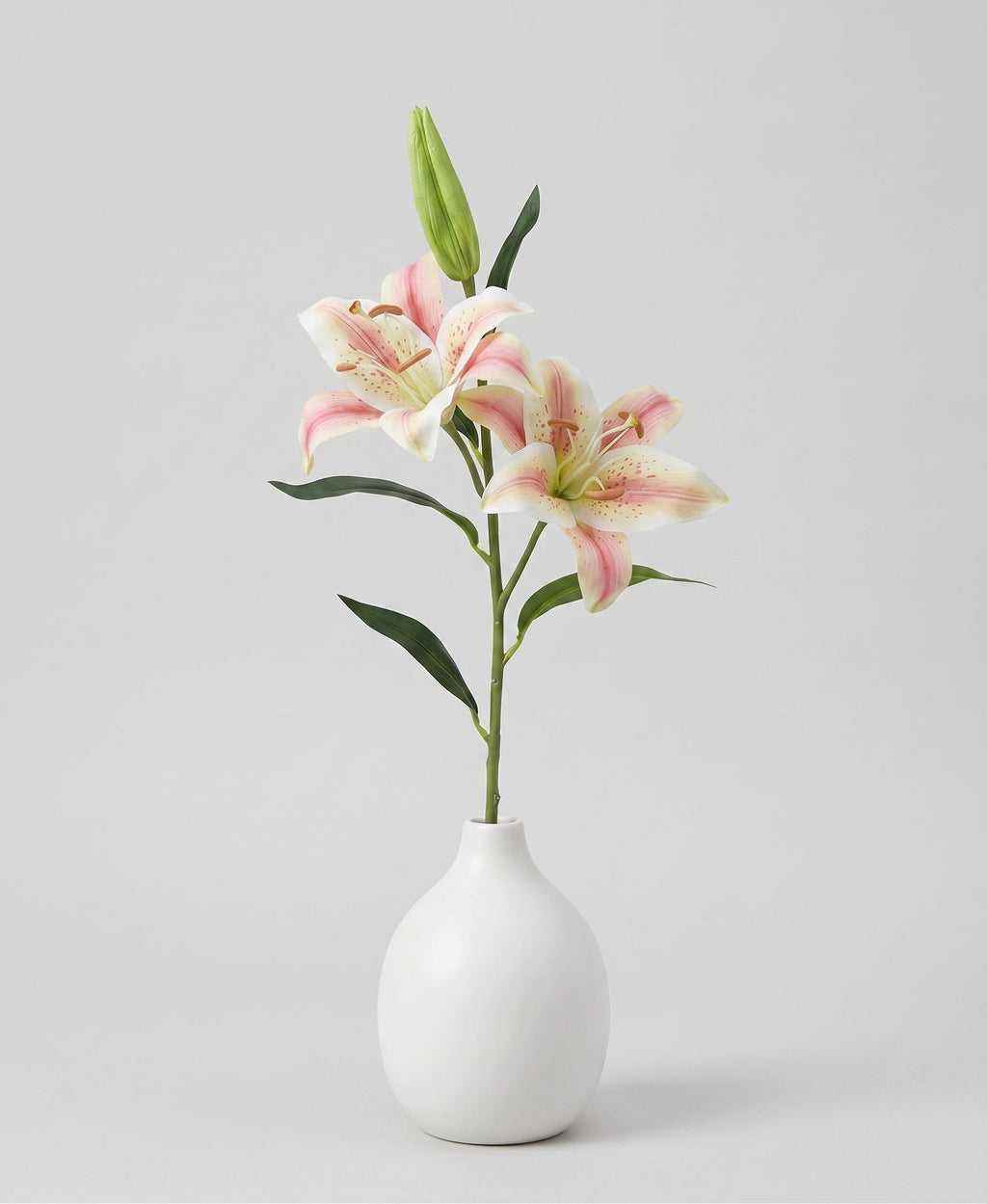 Casablanca Real Touch Large Lily Single Stem - Champagne (edited)