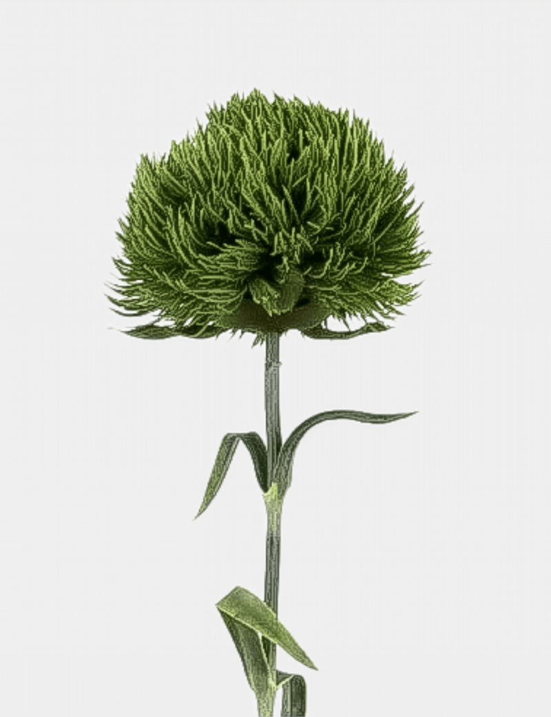 Grass Ball Green Dianthus Single Stem - Flovery Main image