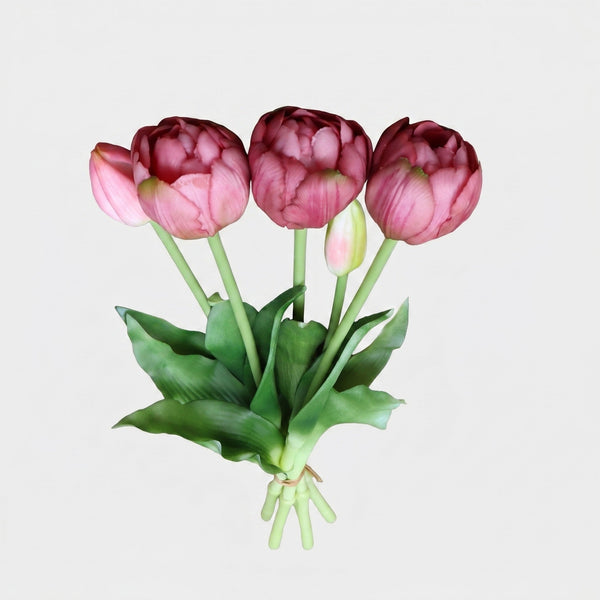 5 Peony & Tulip Bundle - Light Purple (Studio Gray)