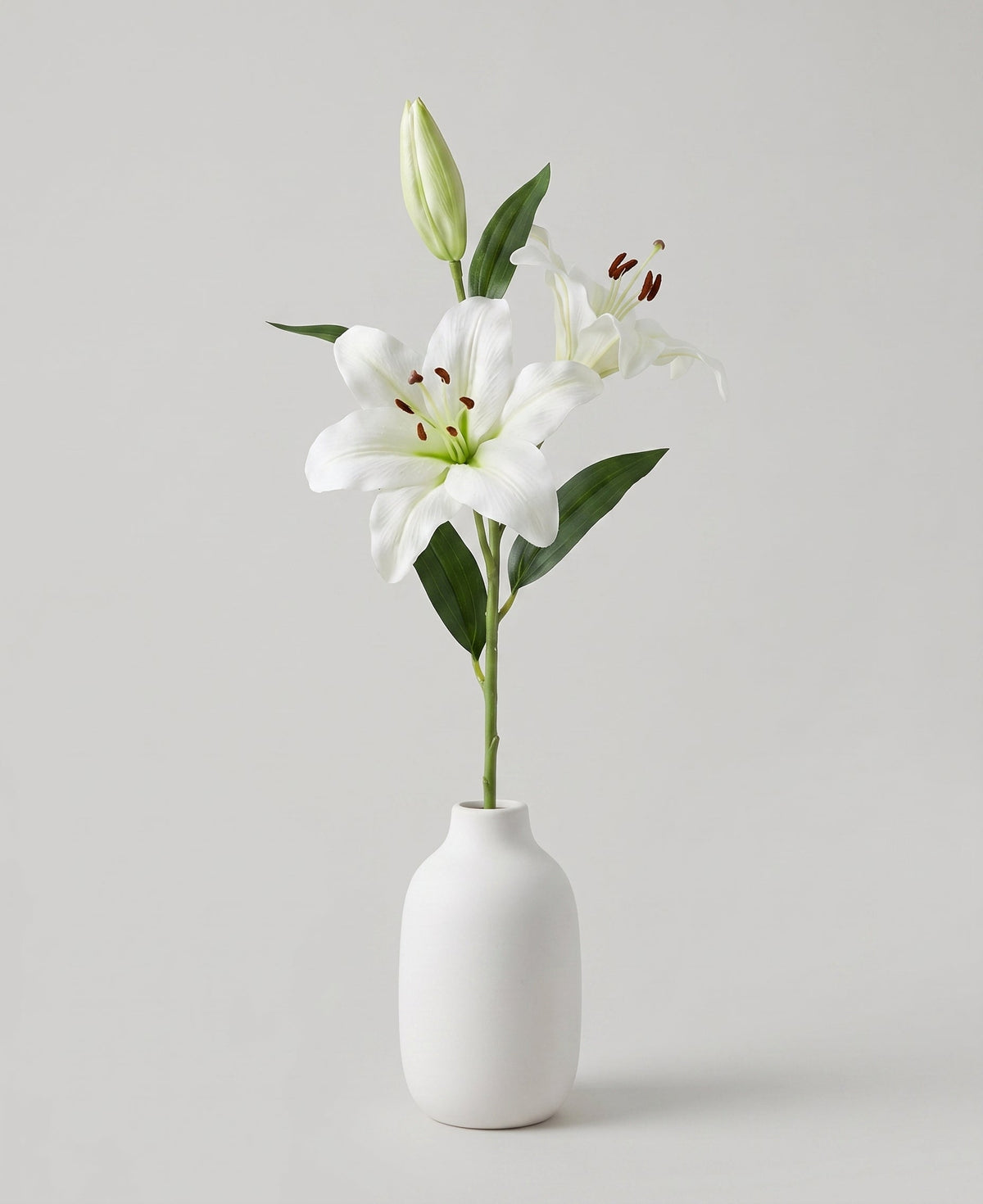 Casablanca Real Touch Large Lily Single Stem - White (edited)