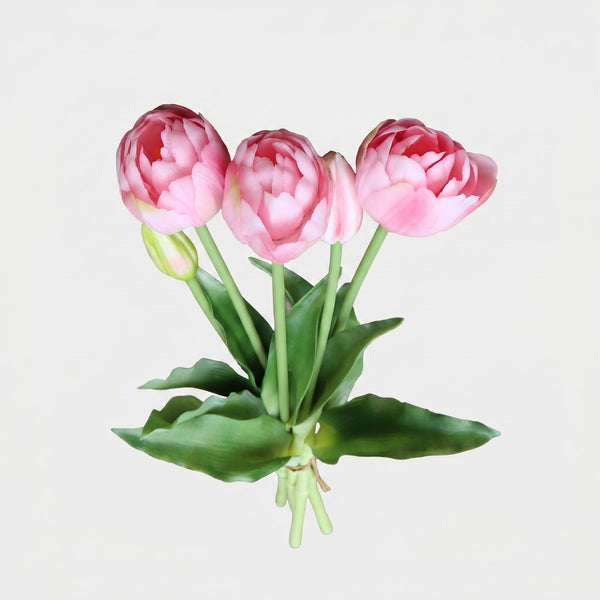 5 Peony & Tulip Bundle - Pink (Studio Gray)