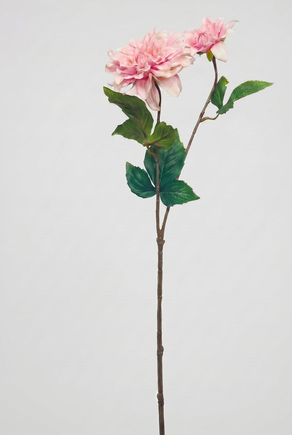 Real Touch Dahlia Stem | Light Pink Faux Dahlia 22" - Light Pink (extra)