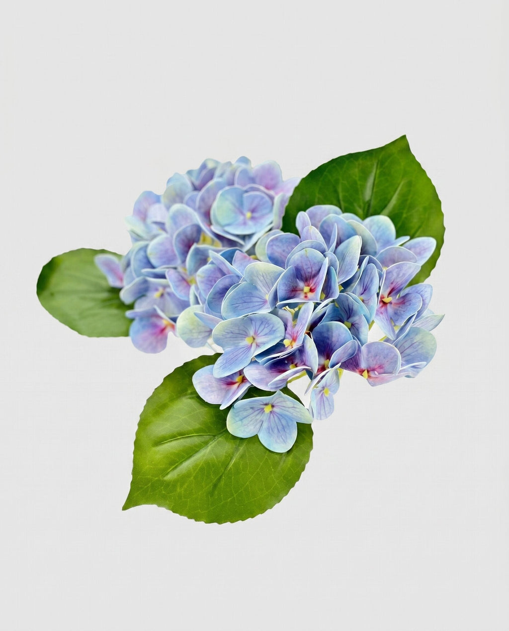 Real Touch Hydrangea Stem, Lifelike Faux Hydrangea Cluster - Blue