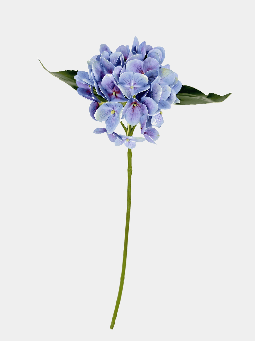 Real Touch Hydrangea Stem, Lifelike Faux Hydrangea Cluster - Blue (extra)