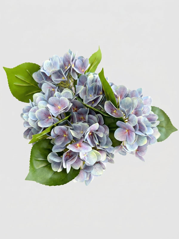 Real Touch Hydrangea Stem, Lifelike Faux Hydrangea Cluster - Blue (extra)