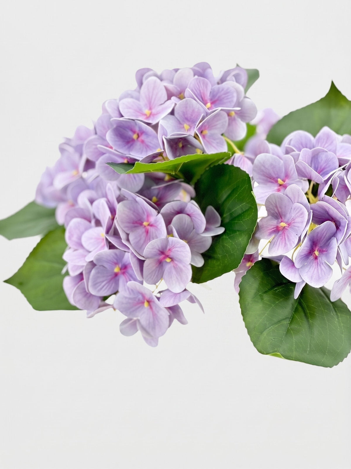 Real Touch Hydrangea Stem, Lifelike Faux Hydrangea Cluster - Lavender (extra)