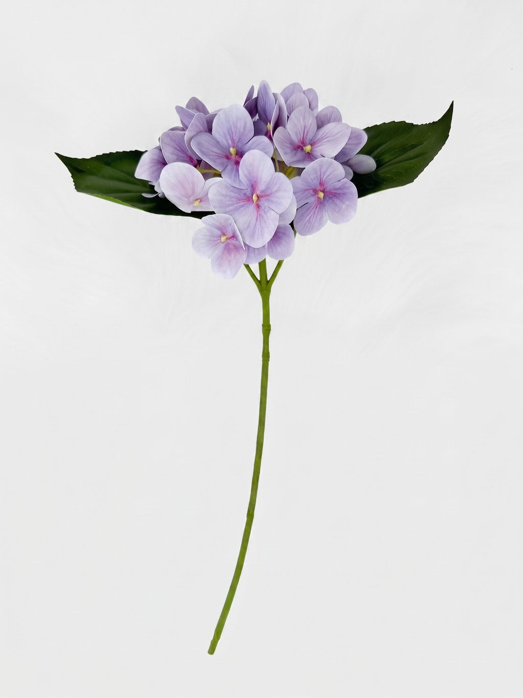 Real Touch Hydrangea Stem, Lifelike Faux Hydrangea Cluster - Lavender