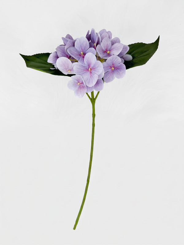 Real Touch Hydrangea Stem, Lifelike Faux Hydrangea Cluster - Lavender