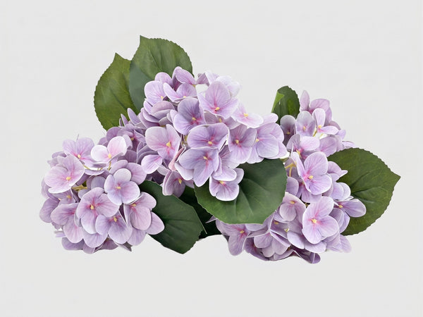 Real Touch Hydrangea Stem, Lifelike Faux Hydrangea Cluster - Lavender (extra)