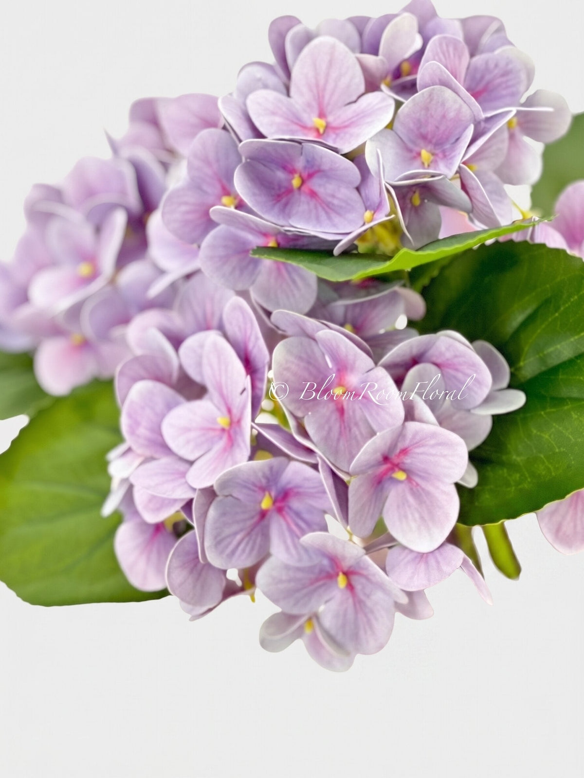 Real Touch Hydrangea Stem, Lifelike Faux Hydrangea Cluster - Lavender (extra)
