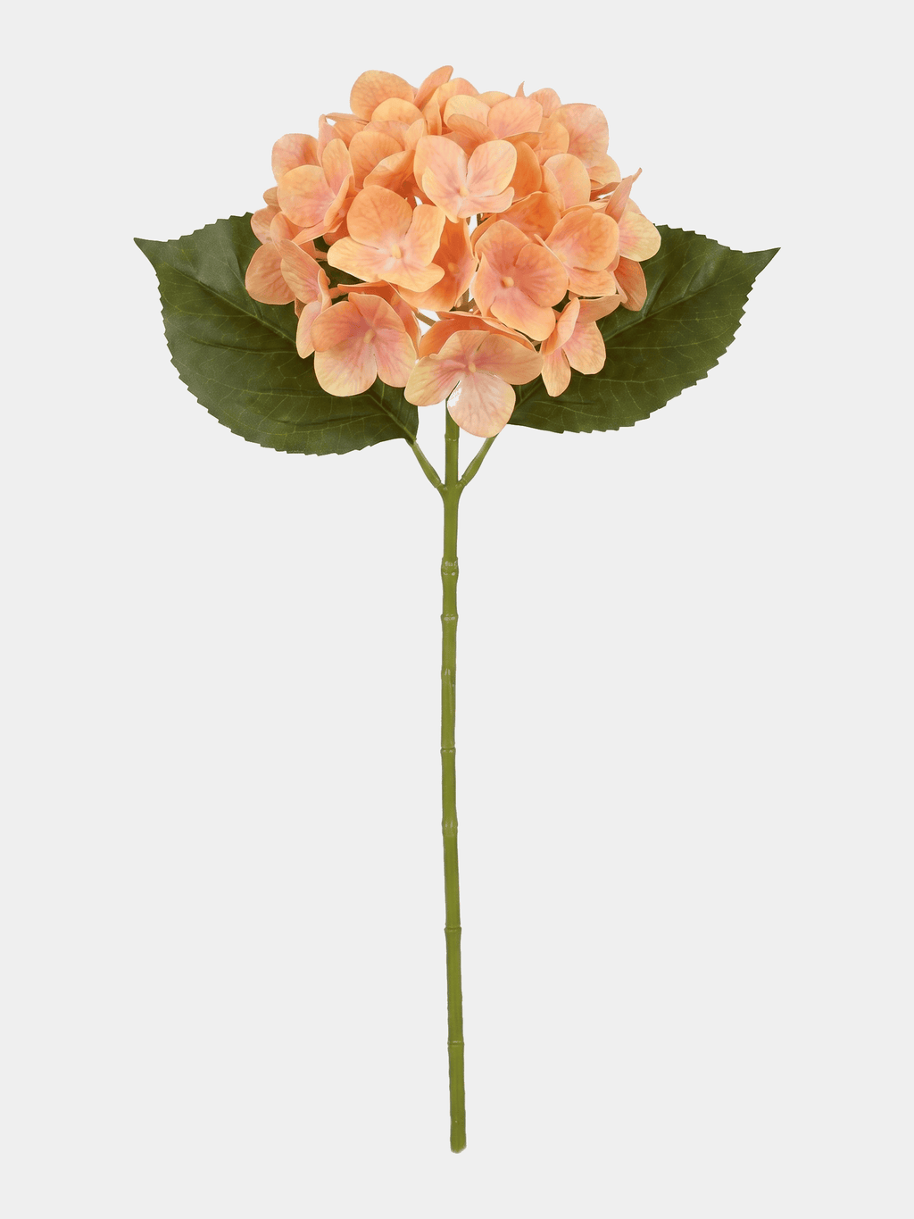Real Touch Hydrangea Stem, Lifelike Faux Hydrangea Cluster - Orange (extra)