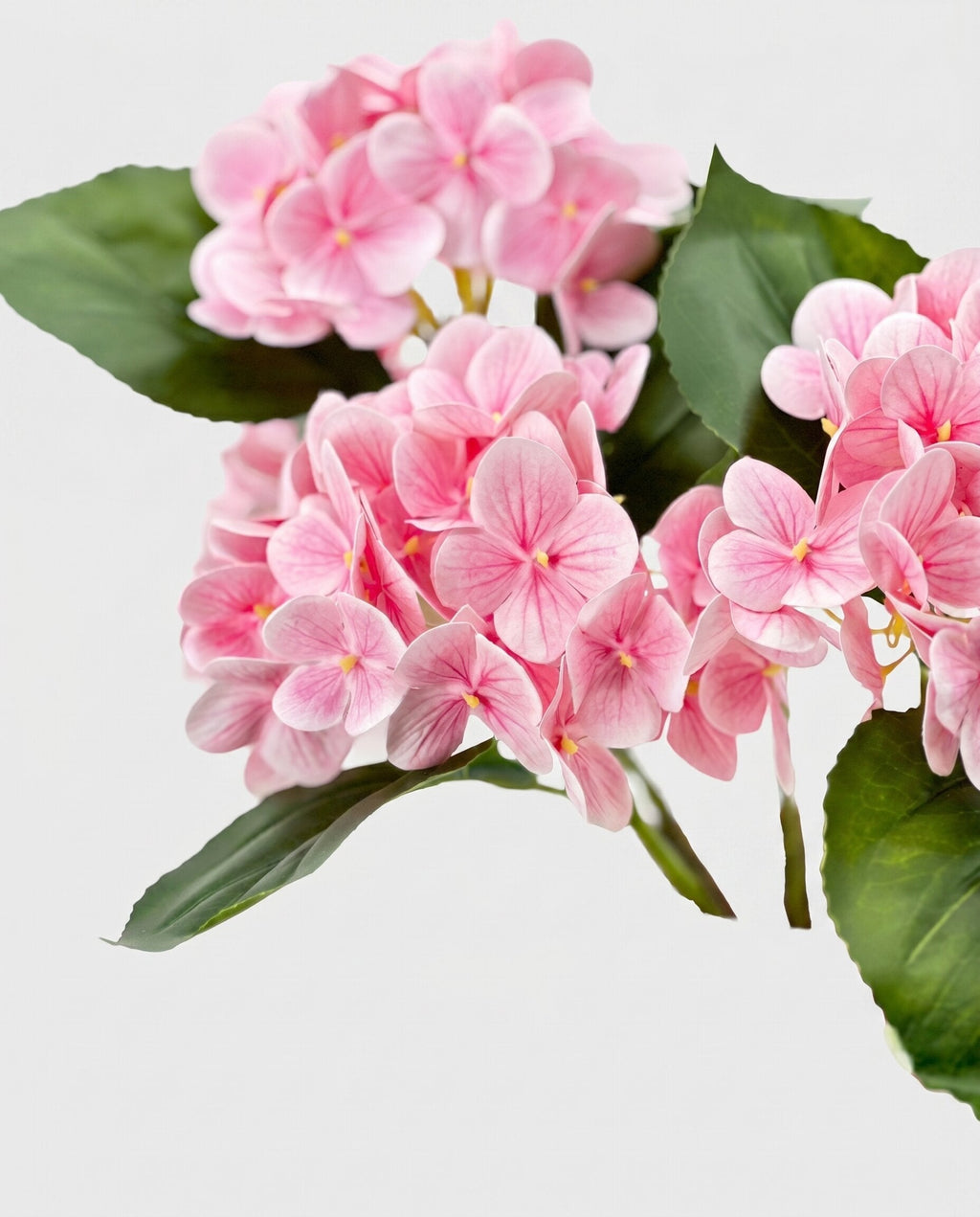 Real Touch Hydrangea Stem, Lifelike Faux Hydrangea Cluster - Pink (extra)