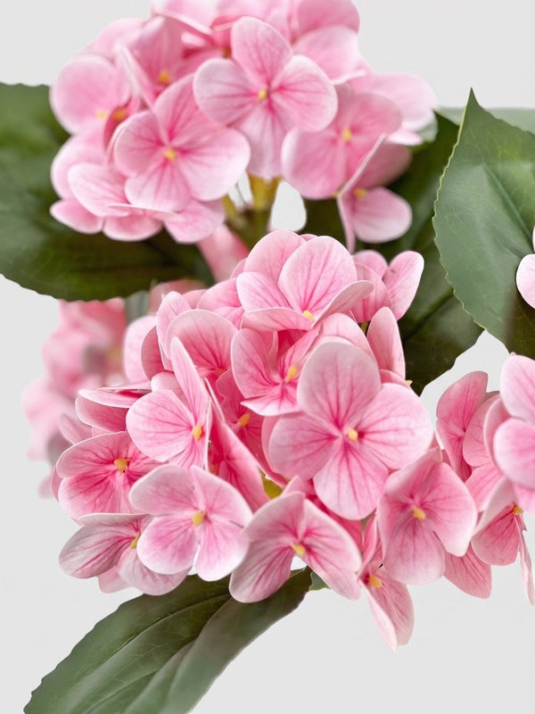 Real Touch Hydrangea Stem, Lifelike Faux Hydrangea Cluster - Pink (extra)