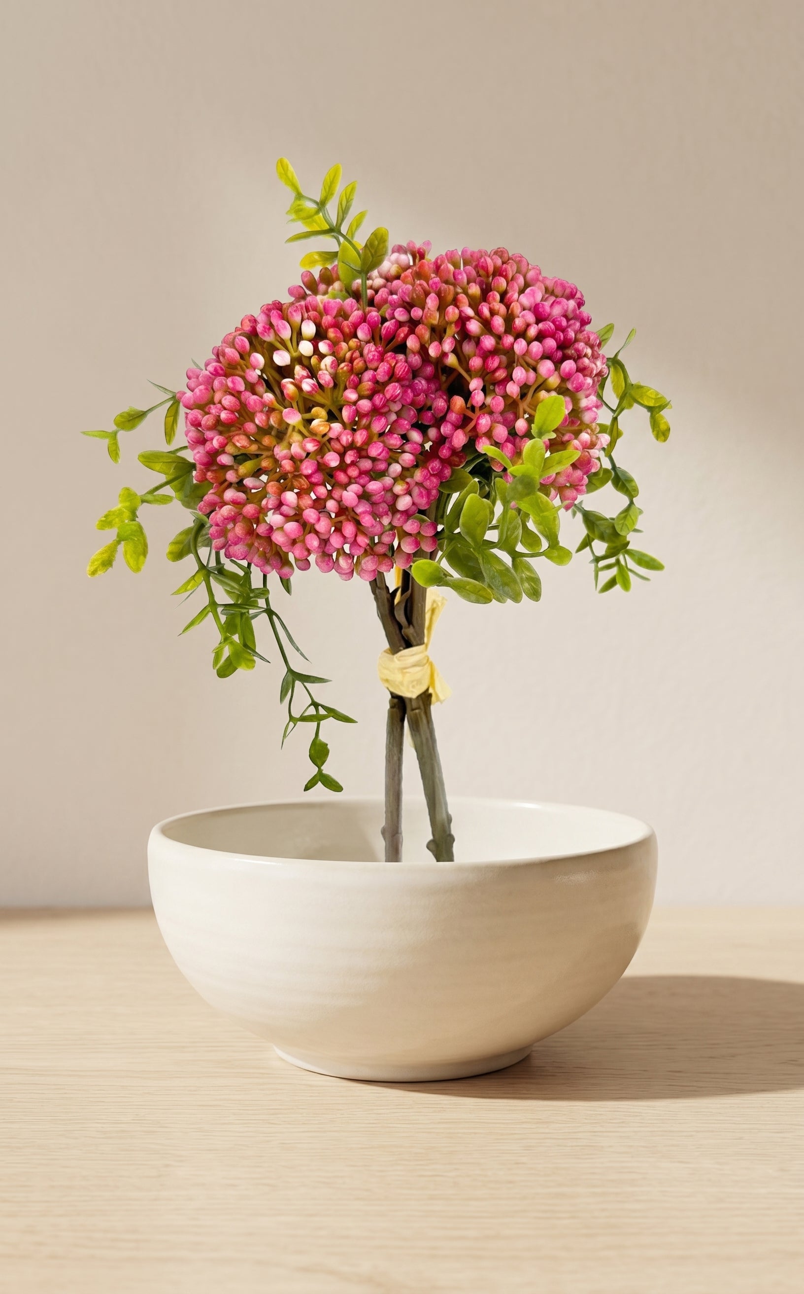 Pink Oat Berry Fruit Stems | Artificial Floral Filler Secondary image