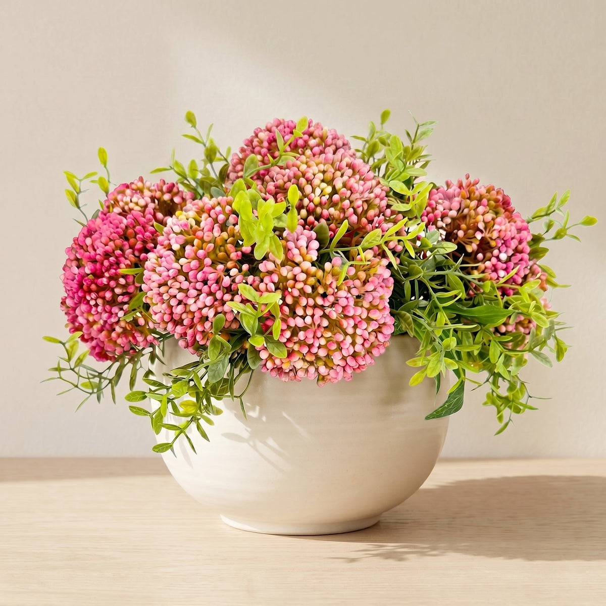 Pink Oat Berry Fruit Stems | Artificial Floral Filler - Pink (extra)