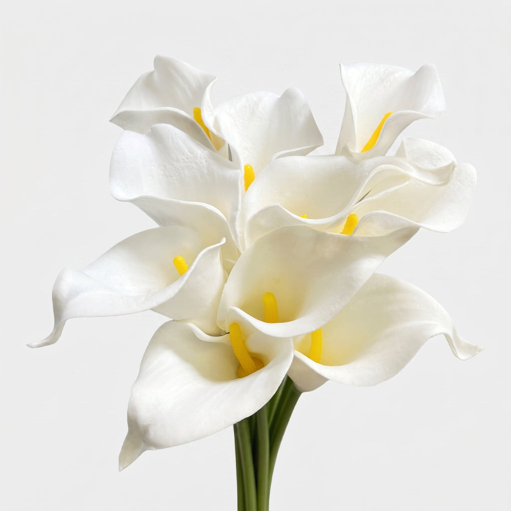 Small Calla Lily Bundle | Faux Real-Touch PU Lily 14.5" - White