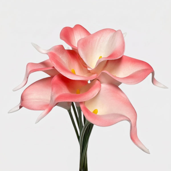 Small Calla Lily Bundle | Faux Real-Touch PU Lily 14.5" - Pink
