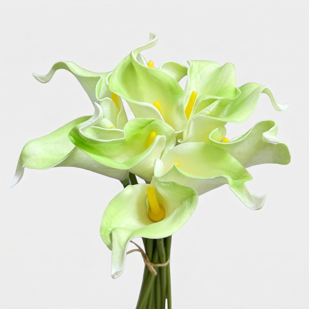 Small Calla Lily Bundle | Faux Real-Touch PU Lily 14.5" - Green