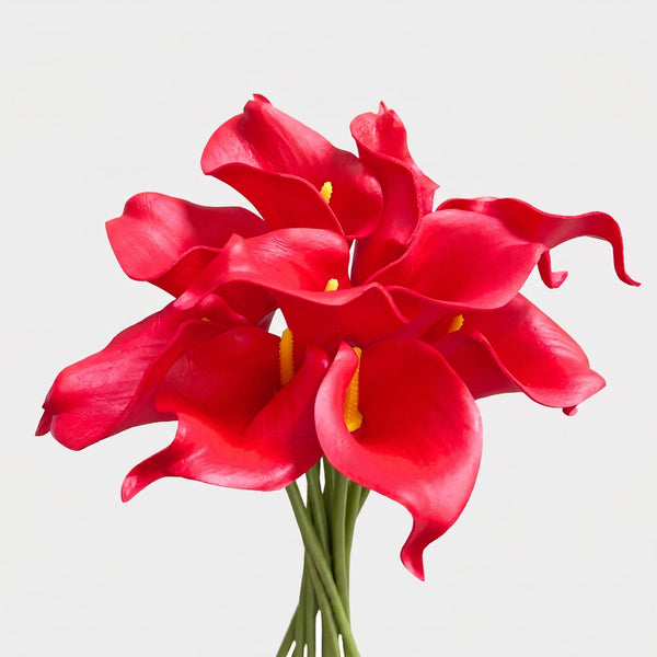 Small Calla Lily Bundle | Faux Real-Touch PU Lily 14.5" - Pink (extra)