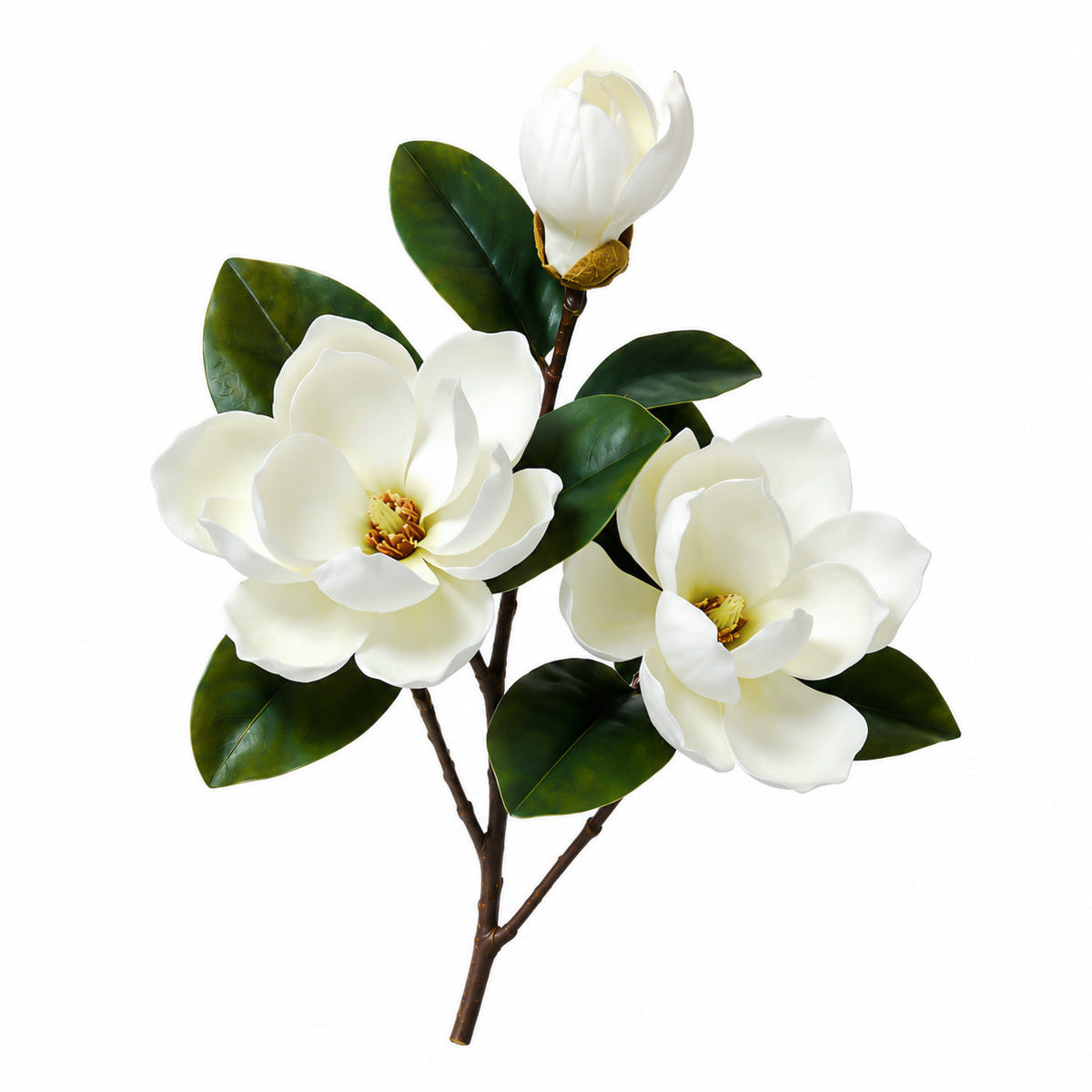 Real Touch Magnolia Stem 3-Head - Flovery Main image