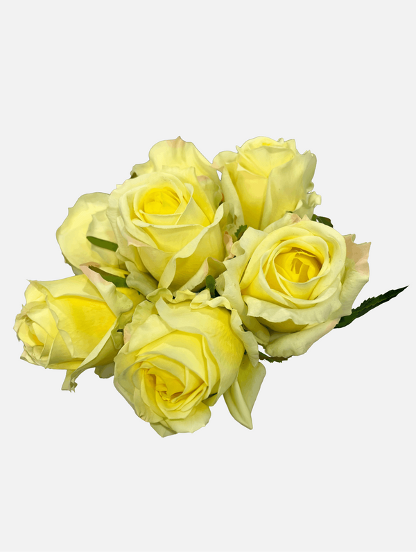 6 Stem Real Touch Cabbage Rose Bouquet