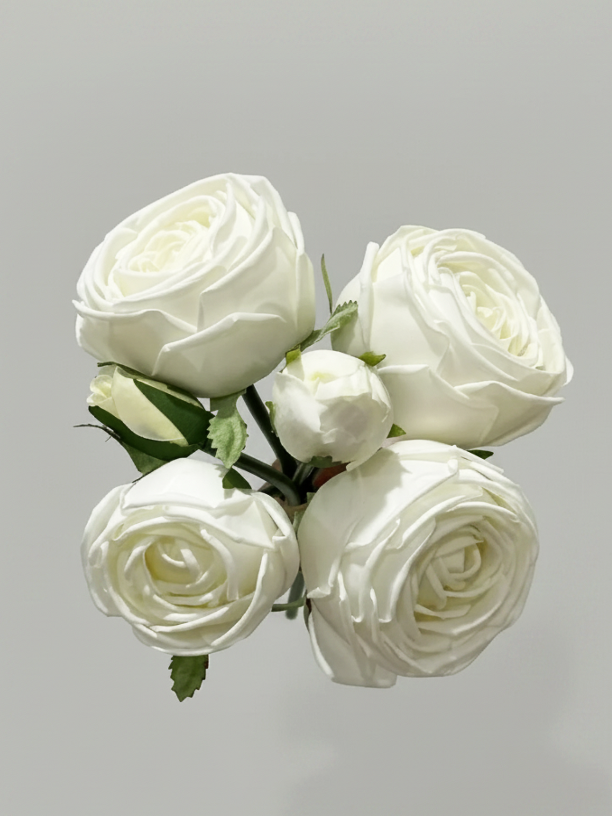 6 Stem Real Touch Cabbage Rose Bouquet