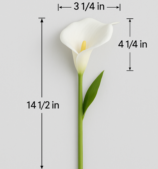 10 Stems of Real Touch Calla Lily Bouquet