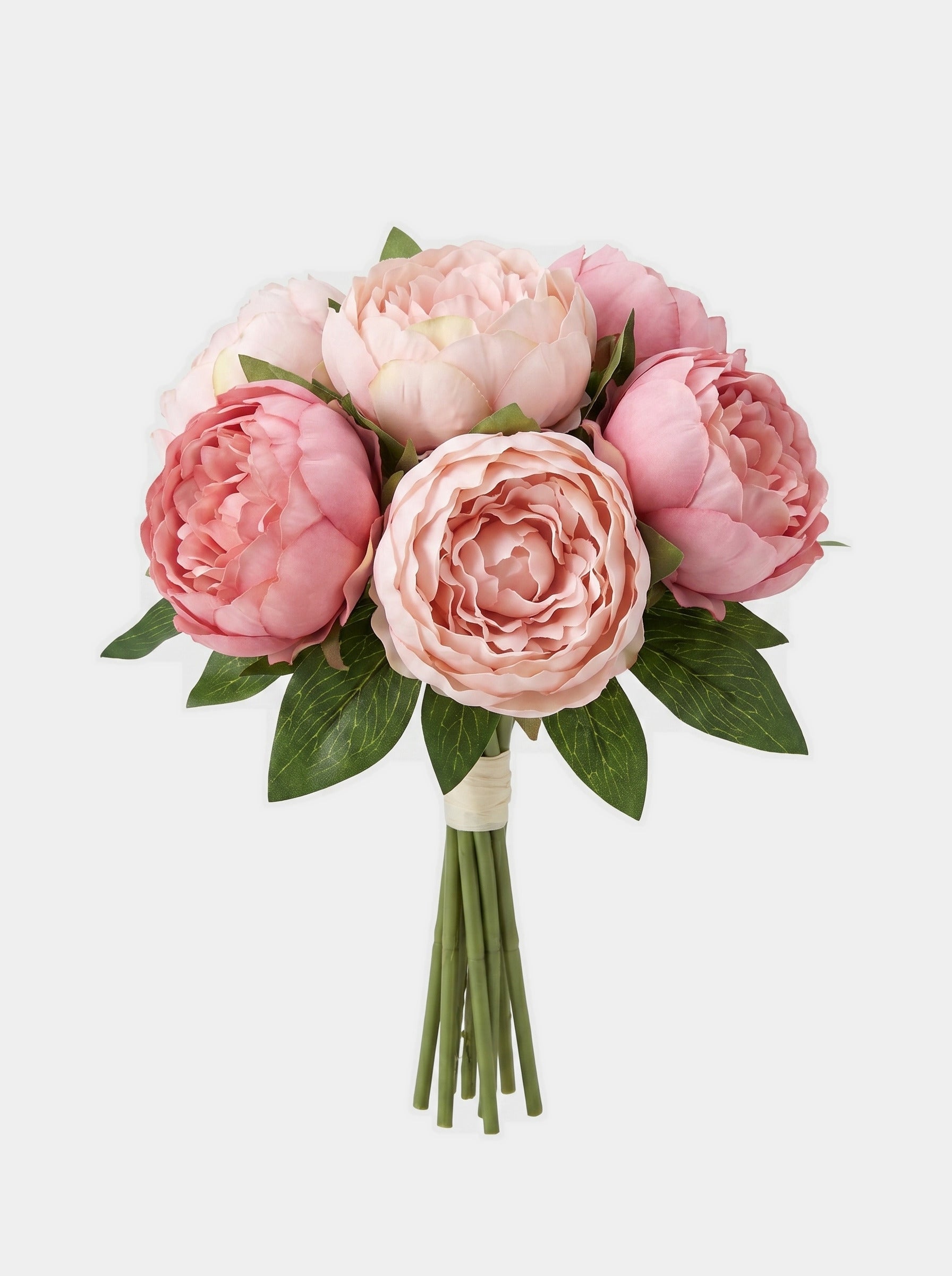 5 Stems Silk Peony Bouquet Secondary image
