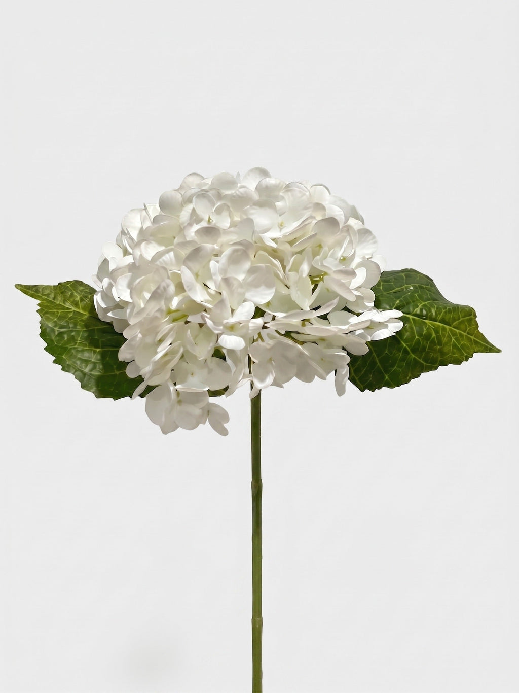 21-in Real Touch Hydrangea Stem - White 18 (Studio Gray)