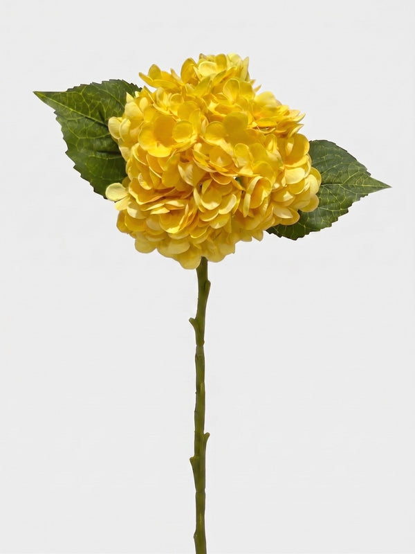 21-in Real Touch Hydrangea Stem - Yellow 21 (Studio Gray)