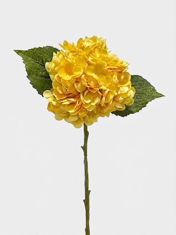 21-in Real Touch Hydrangea Stem - Yellow 22 (Studio Gray)