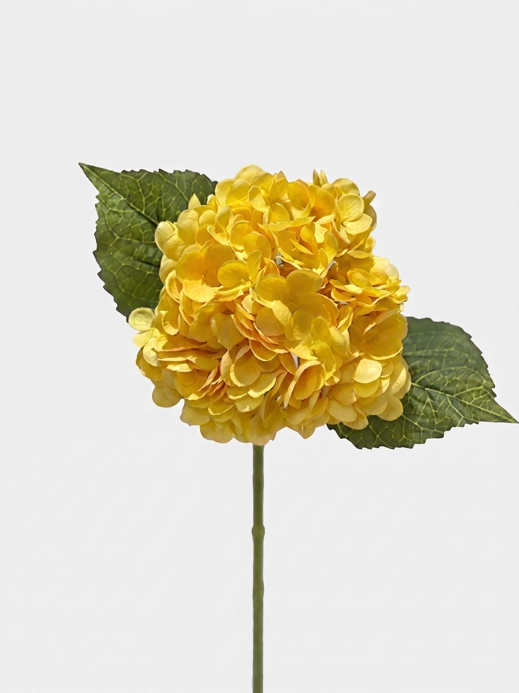 21-in Real Touch Hydrangea Stem - Yellow 23 (Studio Gray)
