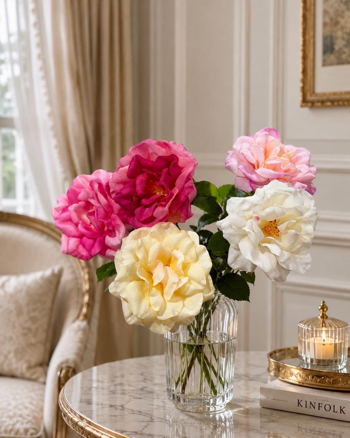 23-in Real Touch English Garden Rose Stem Secondary image