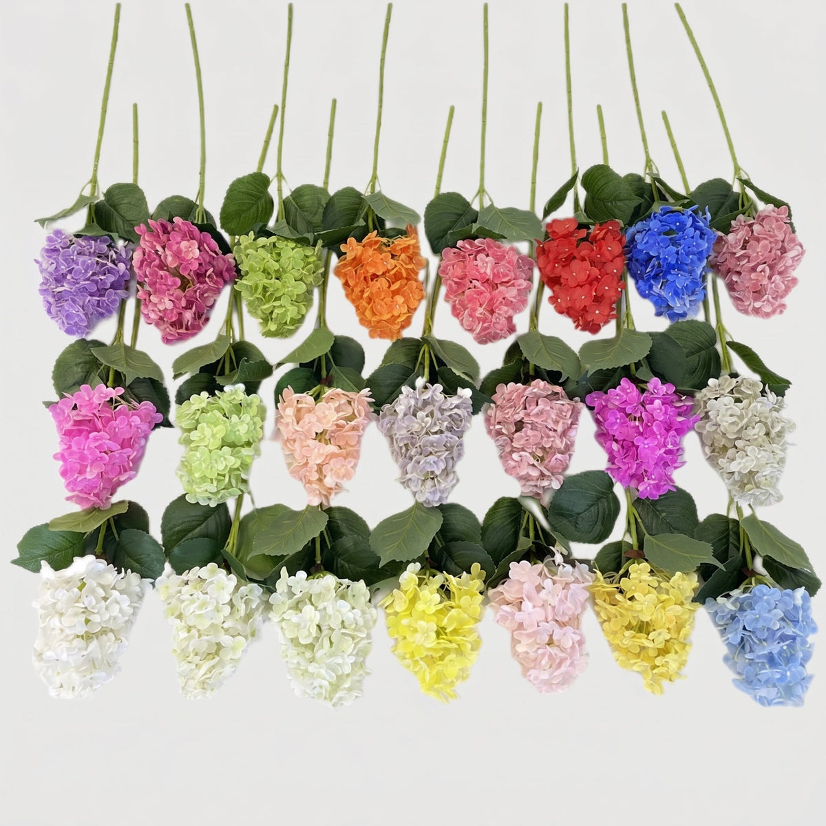 Real Touch Pointy Hydrangea Single Stem - Color Chart (edited)