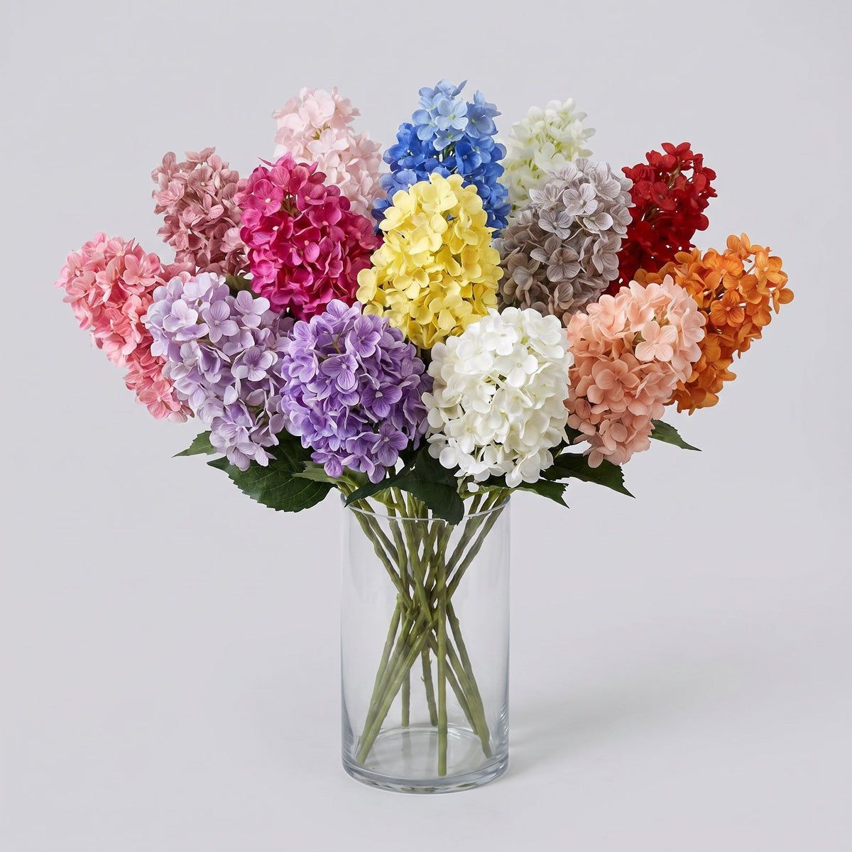 Real Touch Pointy Hydrangea Single Stem - Arrangement (edited)